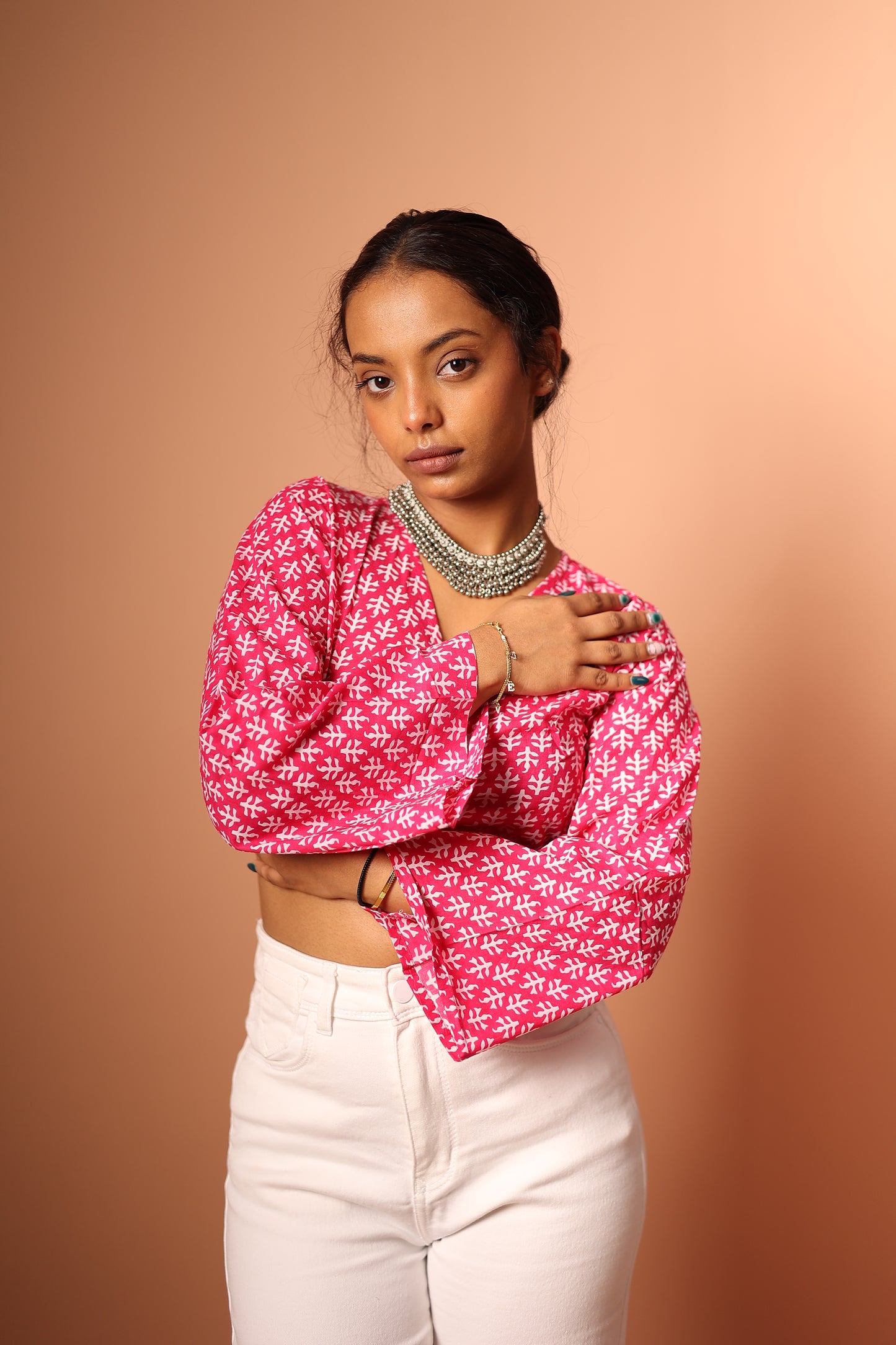 Wrap Top in Pink