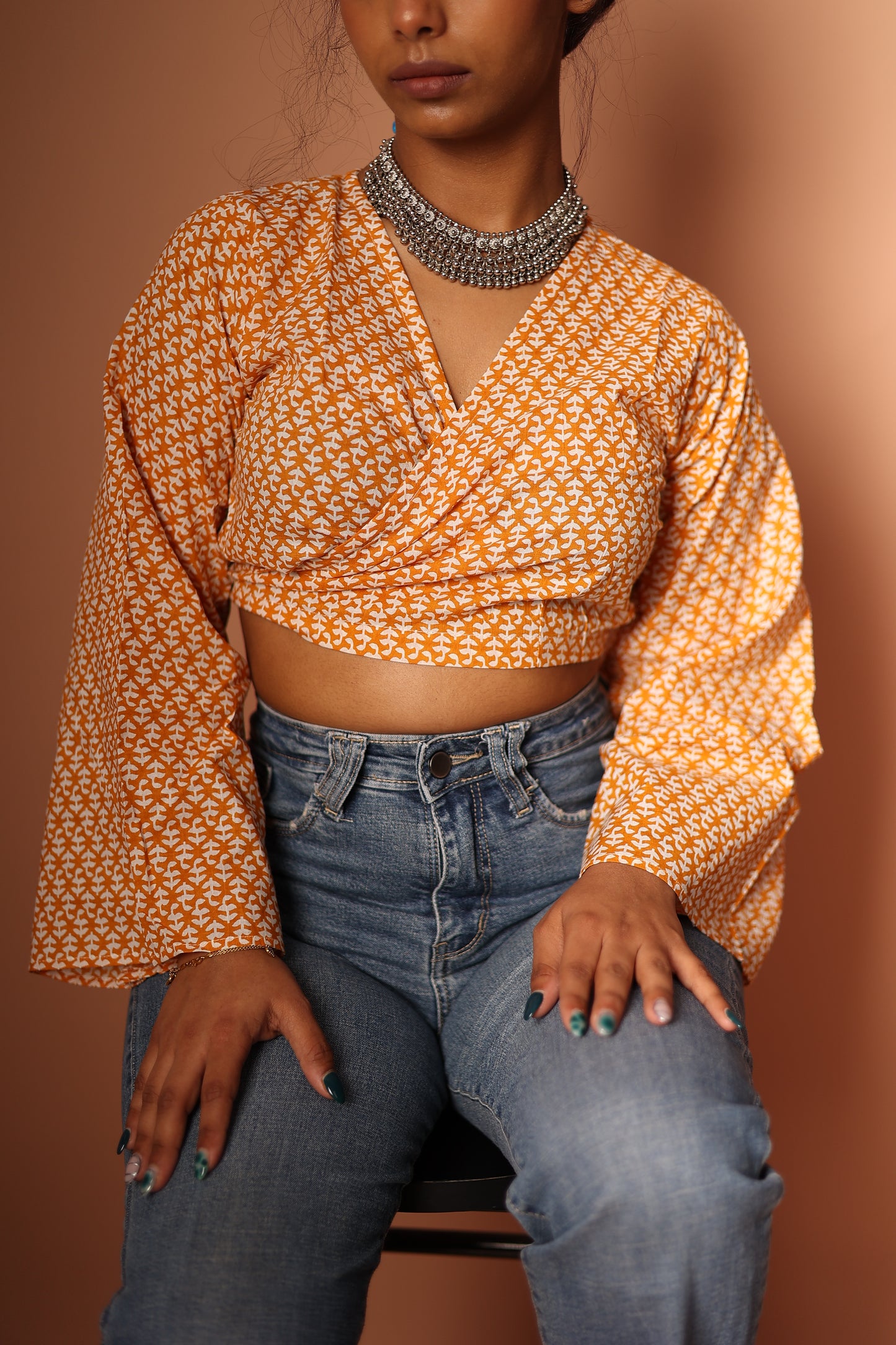 Wrap Top in Yellow