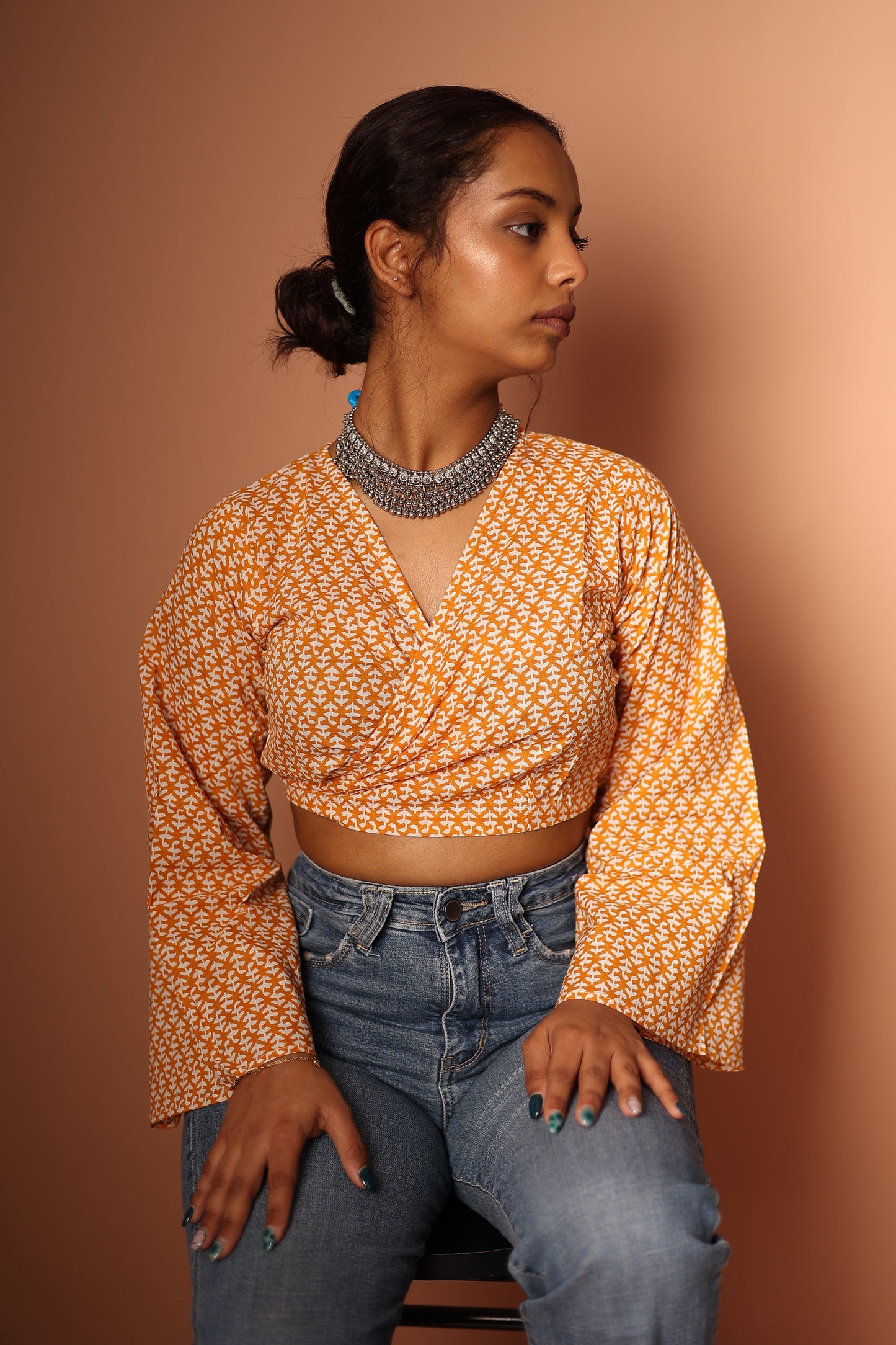 Wrap Top in Yellow