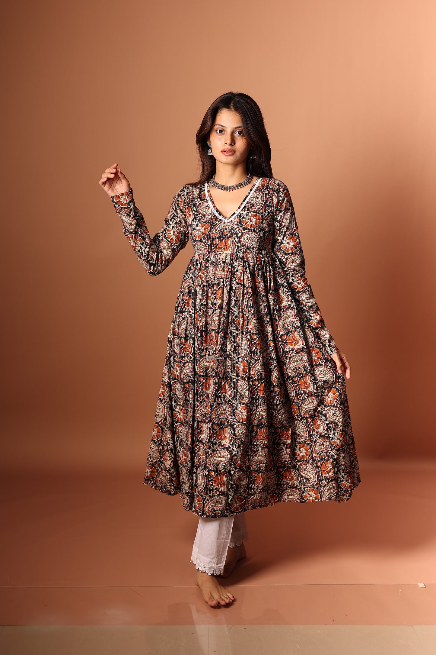 Black Anarkali Set