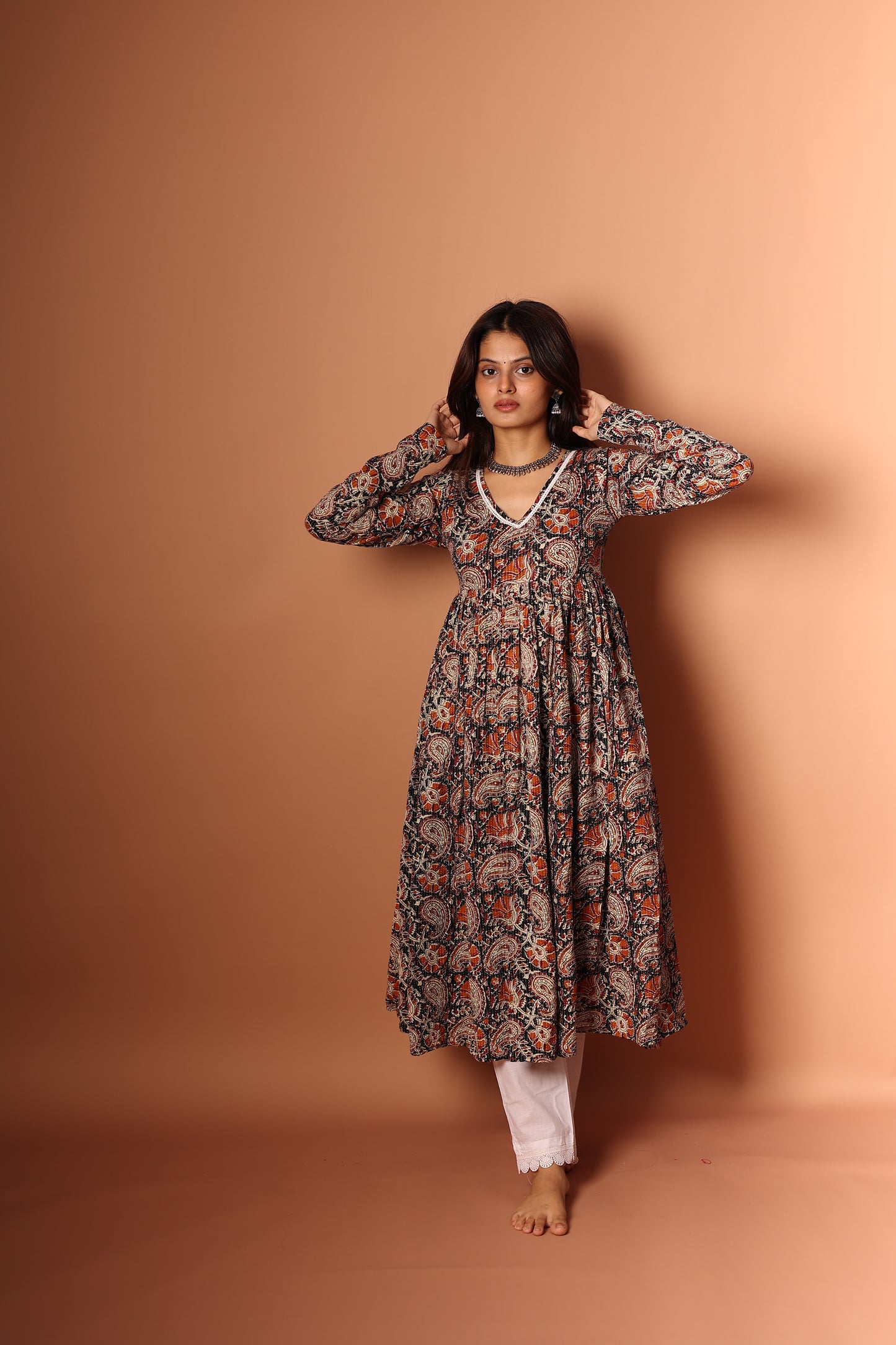 Black Anarkali Set