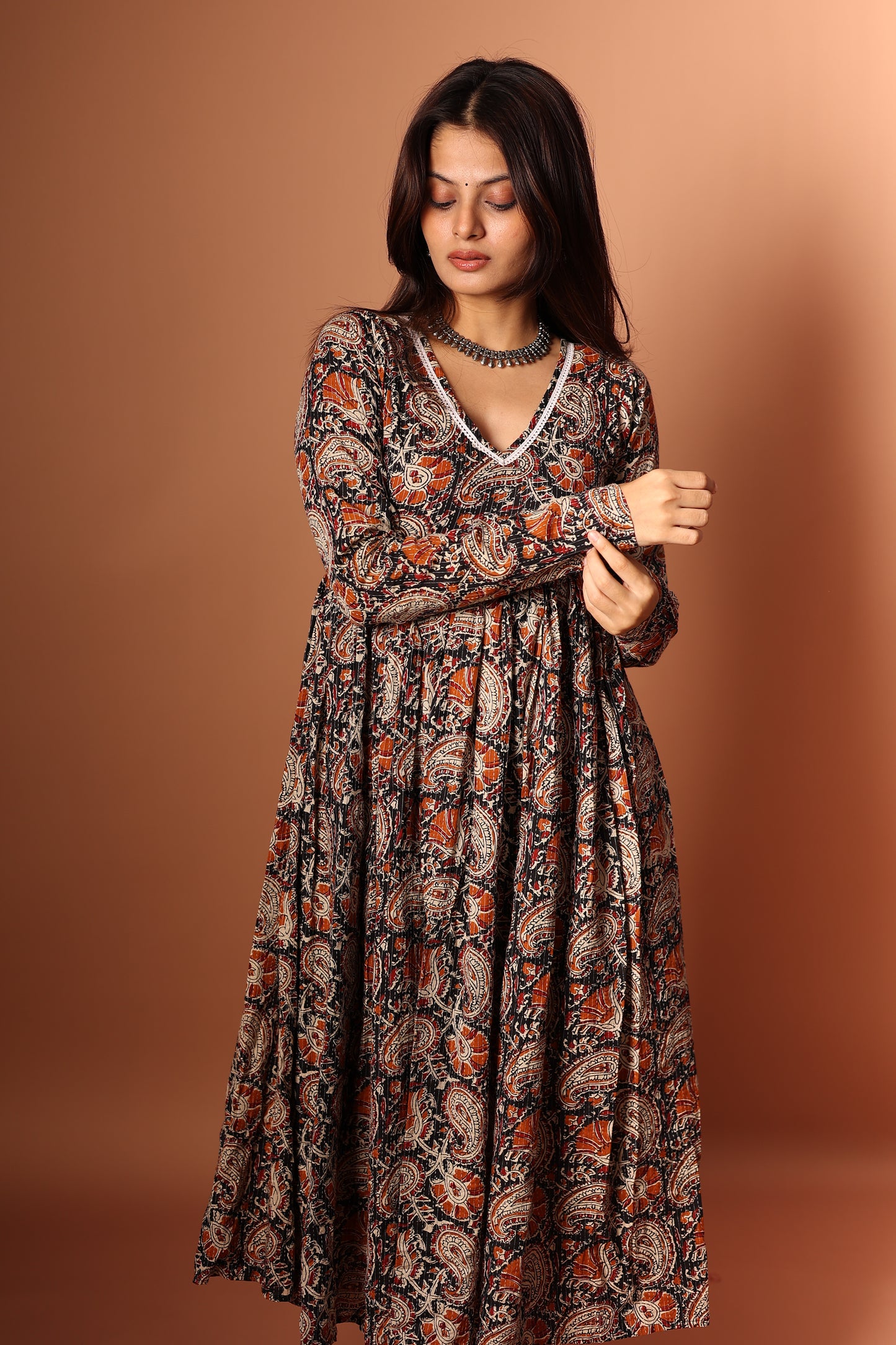 Black Anarkali Set