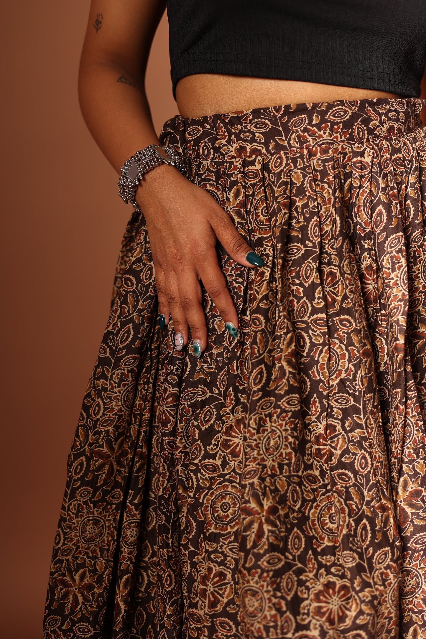 Maxi Skirt in Brown