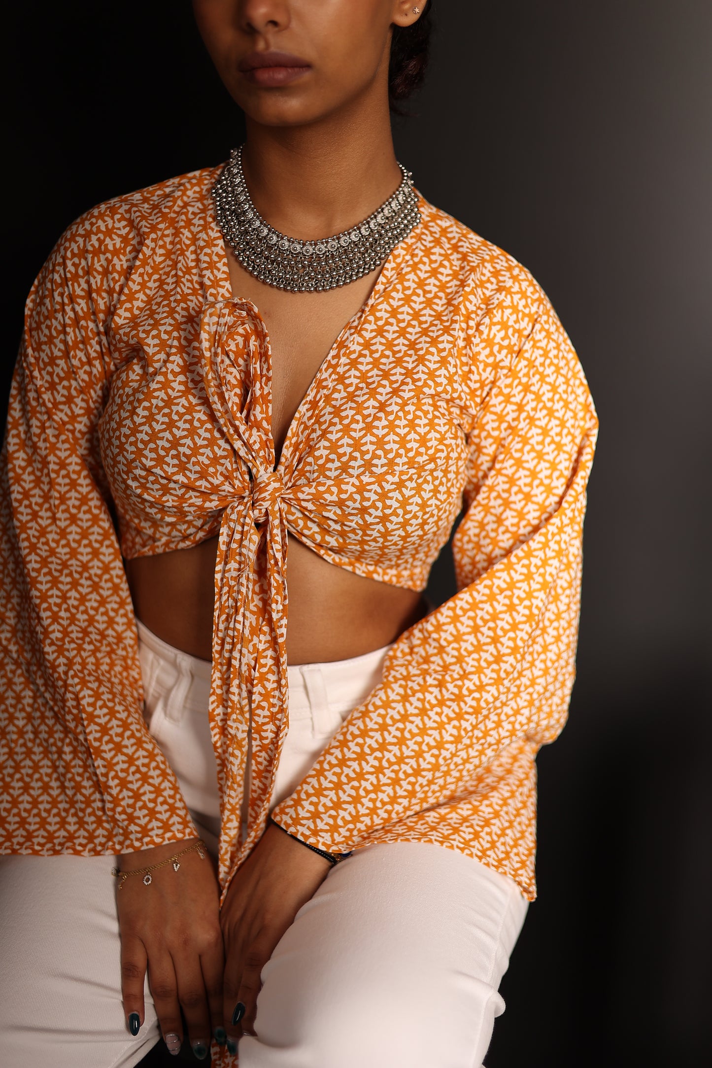 Wrap Top in Yellow