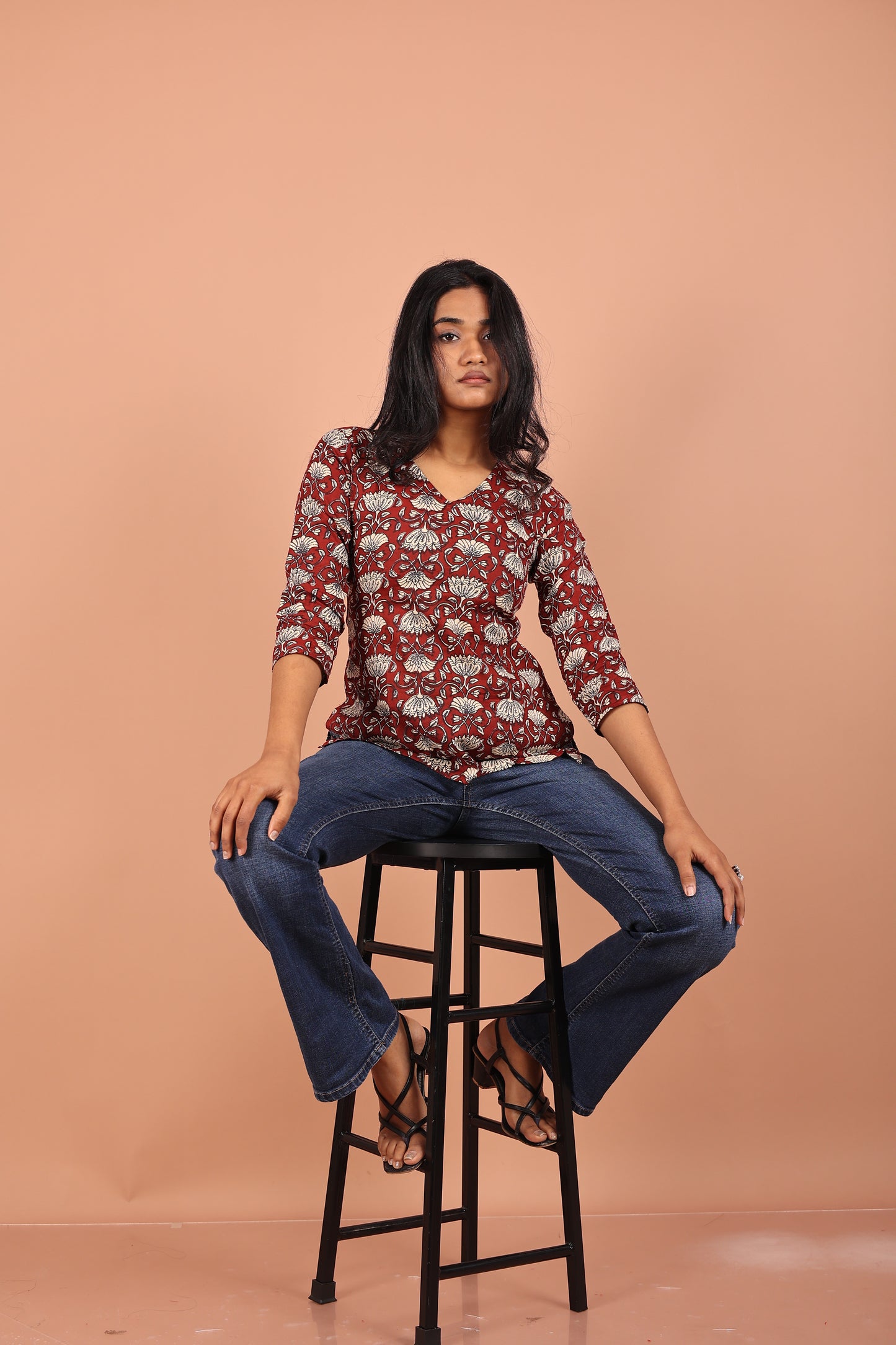 Tunic in Maroon