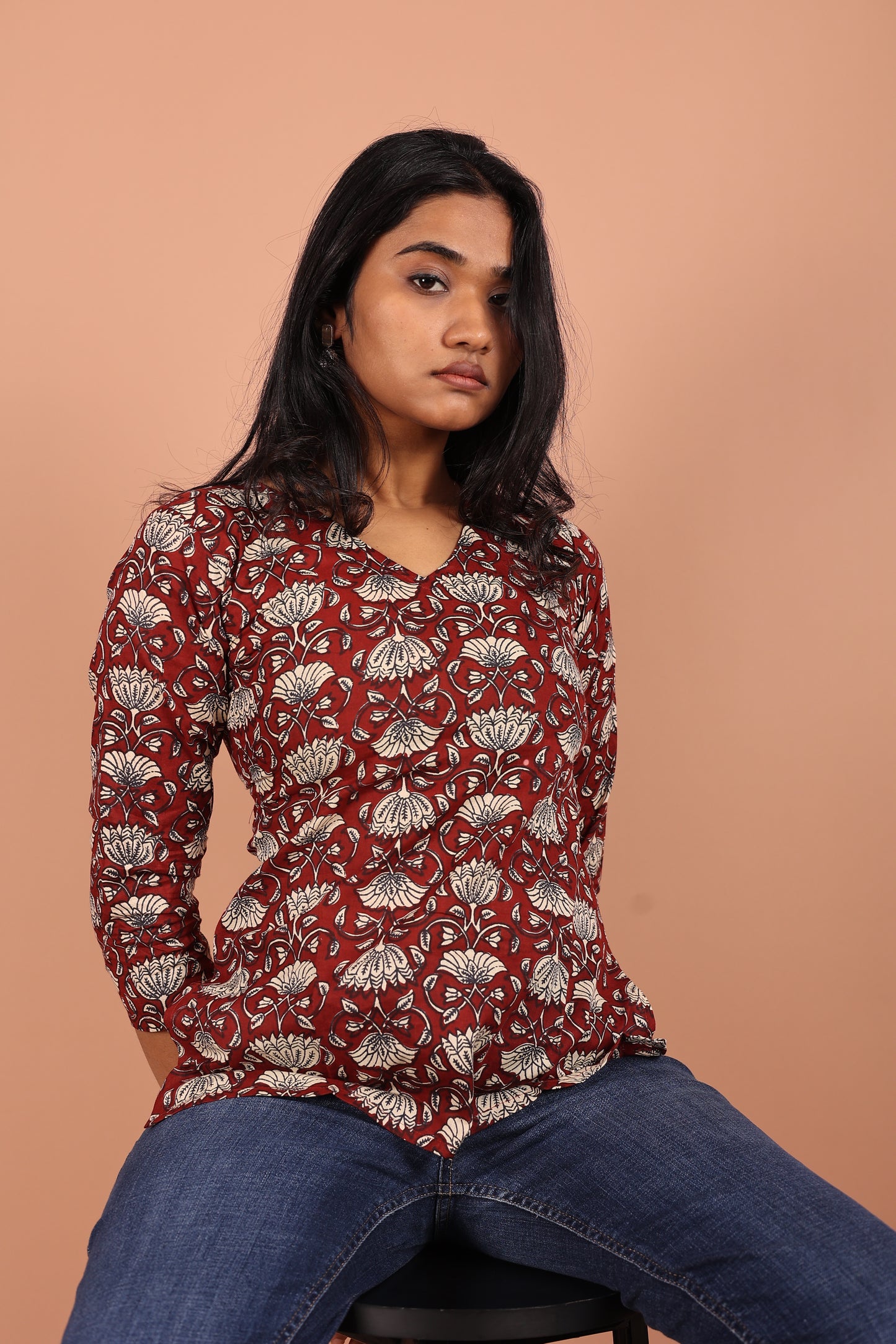 Tunic in Maroon