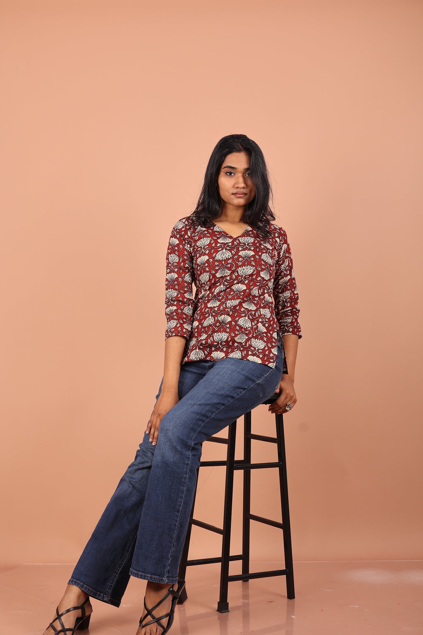 Tunic in Maroon