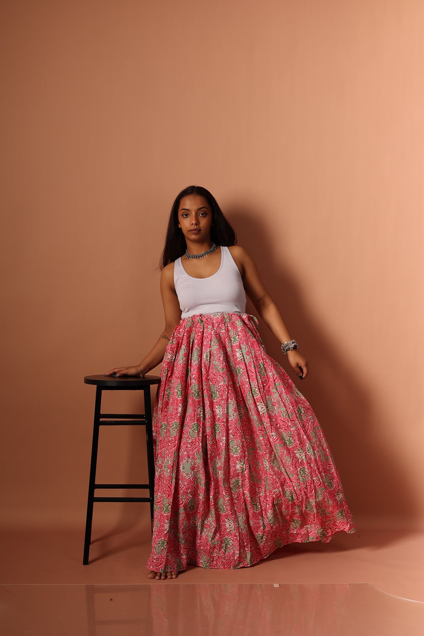 Maxi Skirt in Pink