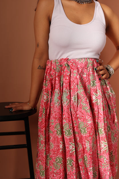 Maxi Skirt in Pink