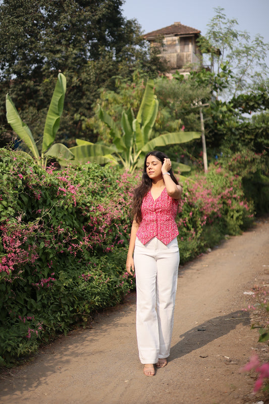 Gulabi Glow Vest