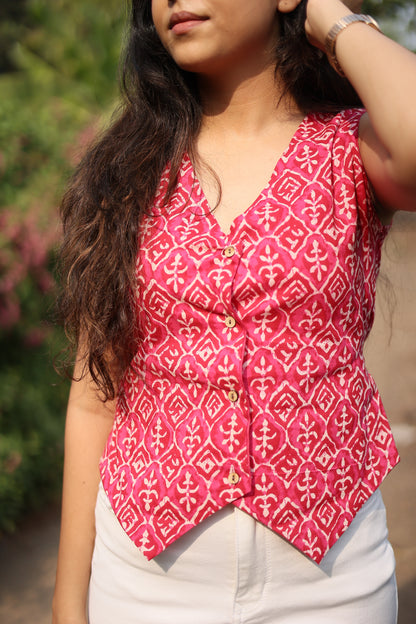 Gulabi Glow Vest