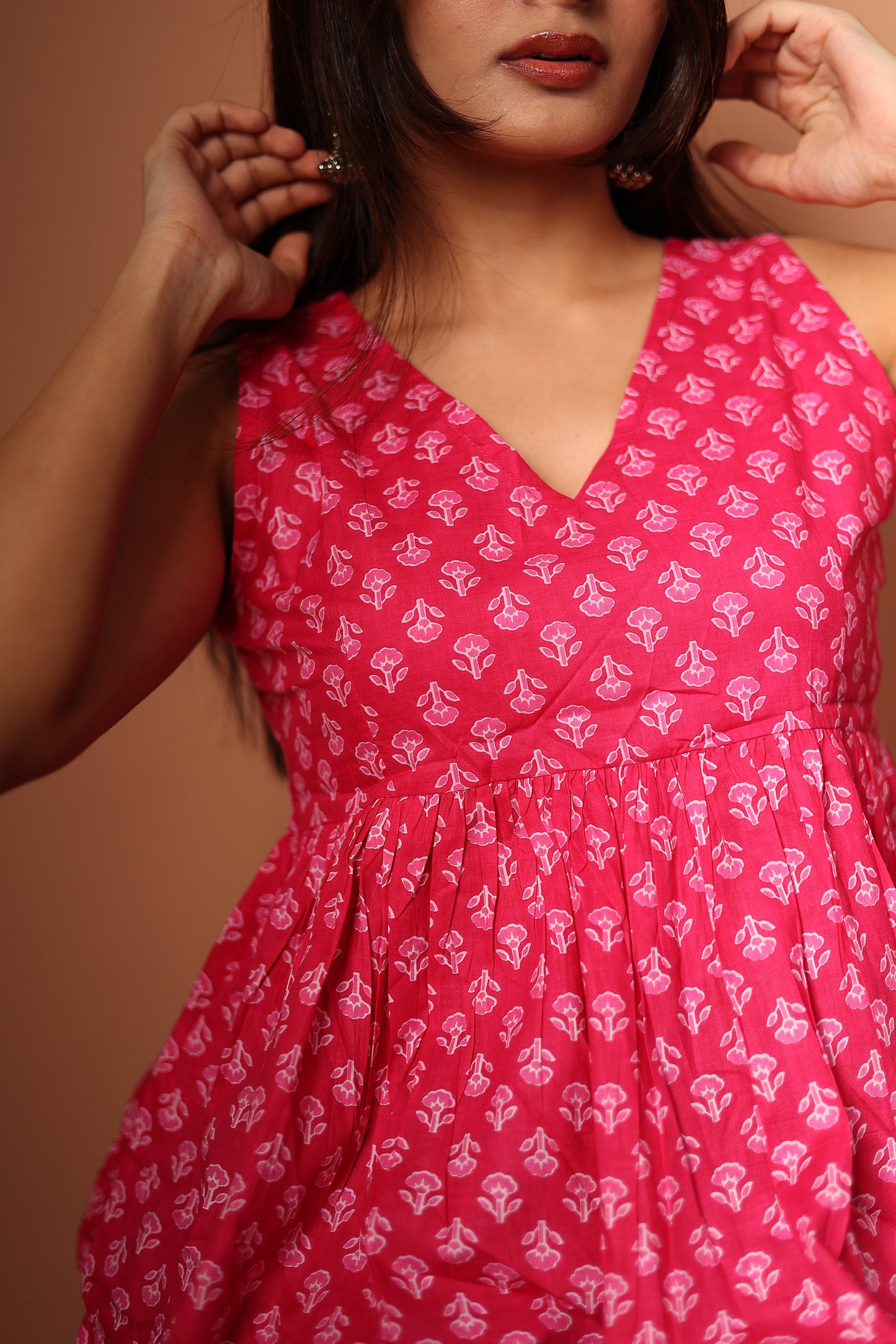 Peplum Top in Pink