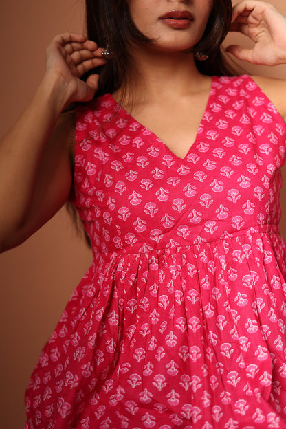 Peplum Top in Pink