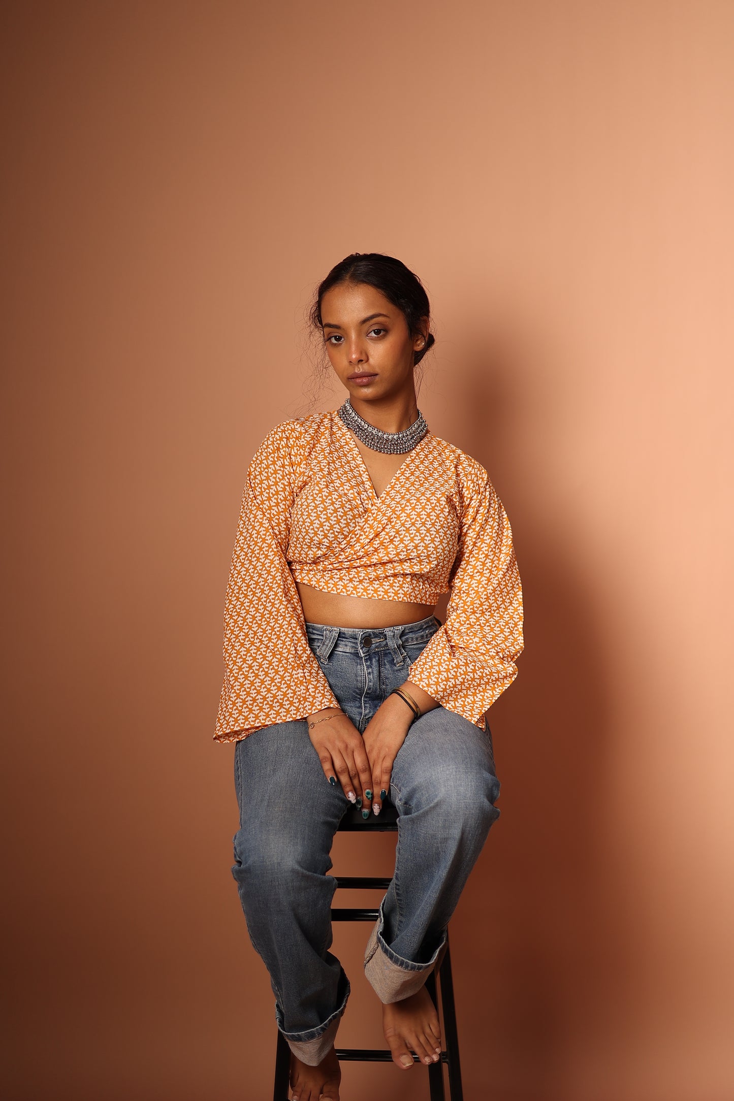 Wrap Top in Yellow