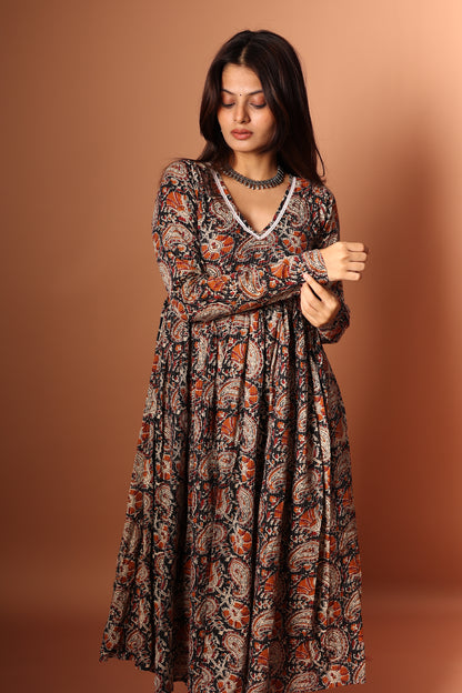 Black Anarkali Set