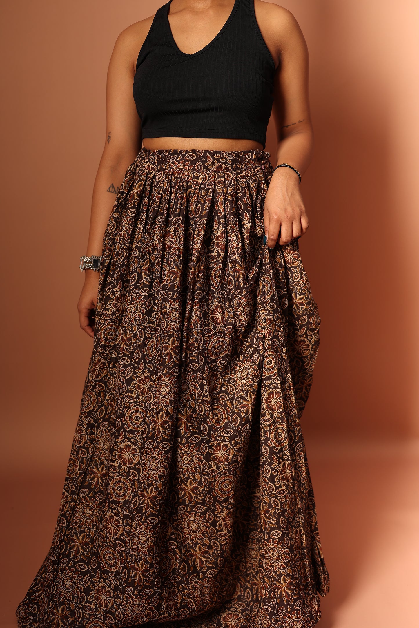 Maxi Skirt in Brown