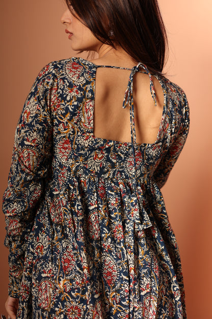 Blue Anarkali Kurta Set