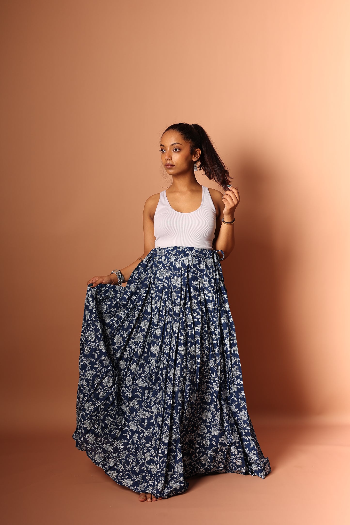 Maxi Skirt in Blue