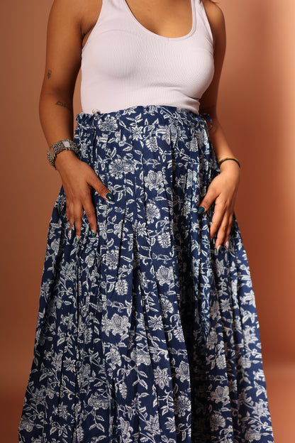 Maxi Skirt in Blue