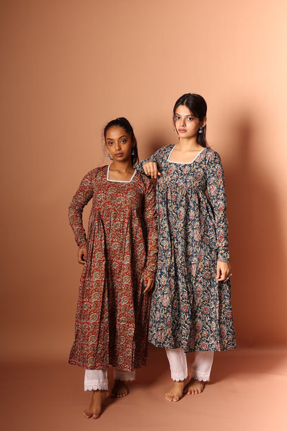 Red Anarkali Kurta Set