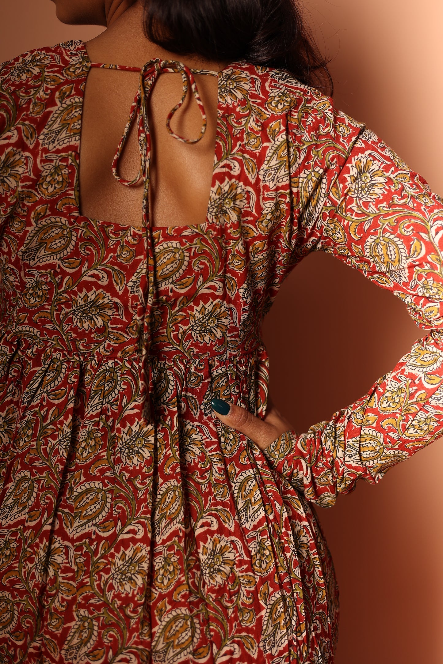 Red Anarkali Kurta Set